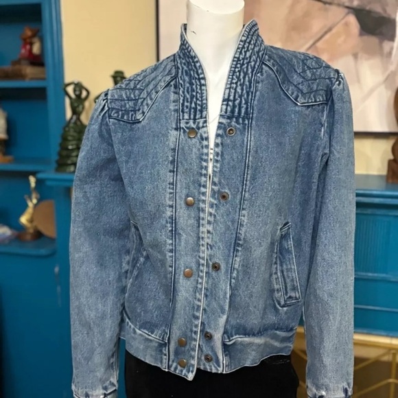 the Jack Set Jackets & Blazers - Vintage The Jack Set Denim Jacket Size L color Blue